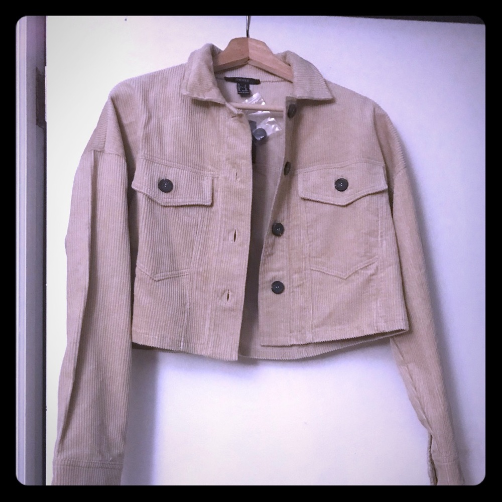 NWT!!!  Forever 21 Cropped Corduroy Jacket!!!
